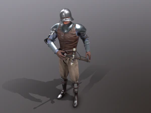 ficha caballero medieval - 2 Modelo 3D