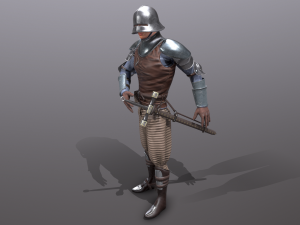 tab medieval knight - 2 Modello 3D