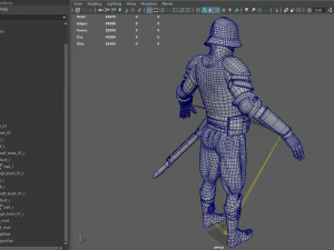 tab medieval knight - 2 3D Model