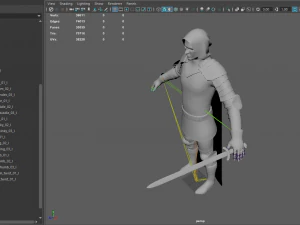 tab medieval knight - 4 3D Model