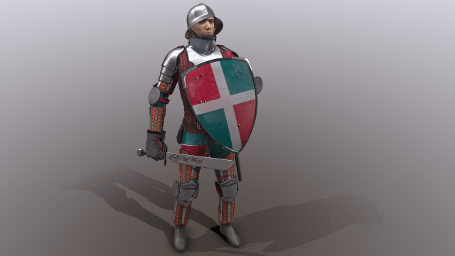tab medieval knight - 5 3D मॉडल .c4d .max .obj .3ds .fbx .stl .blend 