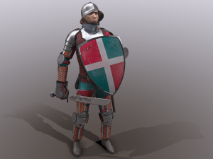 tab medieval knight - 5 3D मॉडल