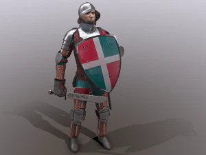 sekme orta&ccedil;ağ ş&ouml;valyesi - 5 3D Model