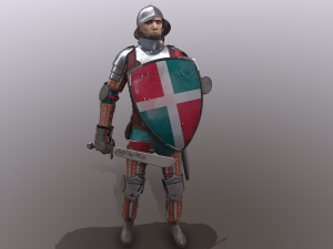 tab medieval knight - 5 3D मॉडल