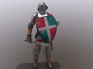 tab medieval knight - 5 3D मॉडल