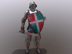 tab medieval knight - 5 3D Model
