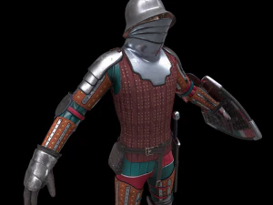 tab medieval knight - 5 3D Model