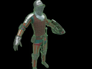 tab medieval knight - 5 3D Model