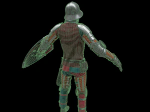 tab medieval knight - 5 3D Model