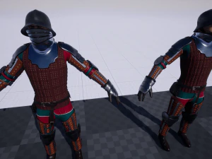 tab medieval knight - 5 3D Model