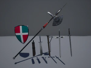 medieval knights pack - 1 3D Model