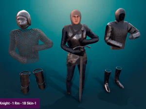 tab medieval knight - 1 rm 3D Model