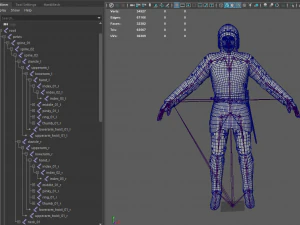 tab medieval knight - 1 rm 3D Model