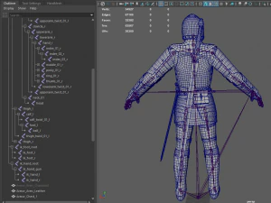 tab medieval knight - 1 rm 3D Model