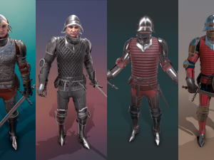 tab medieval knight - 6 3D मॉडल