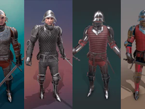 вкладка «Средневековый рыцарь» — 6 3D Модель