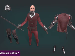 tab medieval knight - 6 3D Model