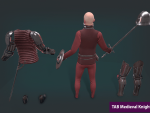 tab medieval knight - 6 3D-Modell