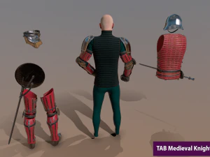 tab medieval knight - 6 3D Model
