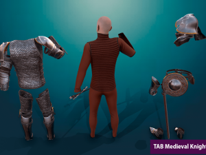 tab medieval knight - 6 3D-Modell