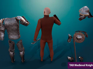 tab medieval knight - 6 3D Model