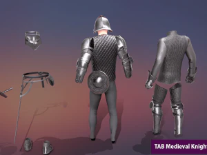 tab medieval knight - 6 3D Model