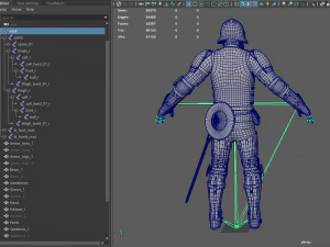 tab medieval knight - 6 3D Model