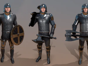 вкладка средневековый рыцарь - 7 3D Модель