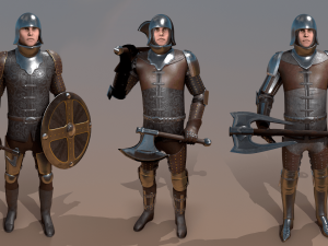 medieval knights pack - 2 3D 모델