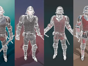 medieval knights pack - 2 3D 모델