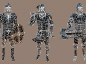 medieval knights pack - 2 3D 모델