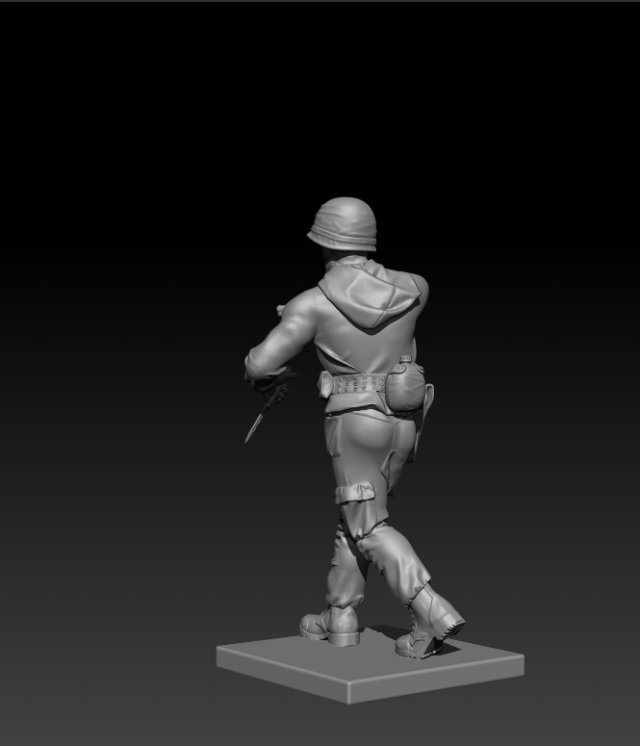 soldier usa vietnam Model Cetak 3D .c4d .max .obj .3ds .fbx .stl .blend 