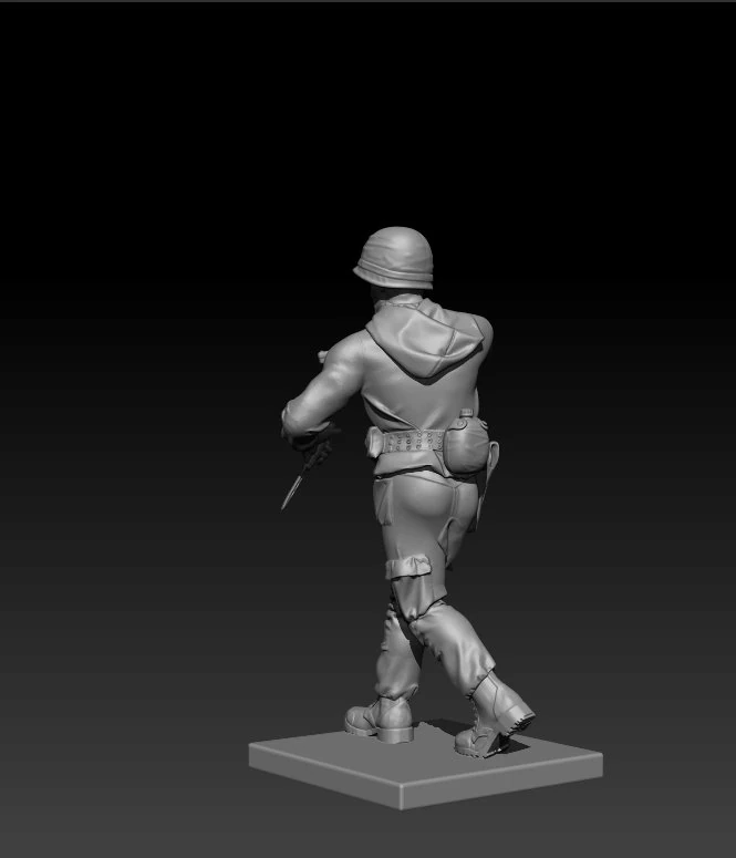 soldier usa vietnam 3D Print Model .c4d .max .obj .3ds .fbx .stl .blend