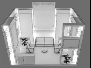 booth exhibition stand 3D Model