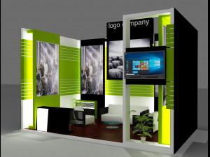 booth exhibition stand Modèle 3D