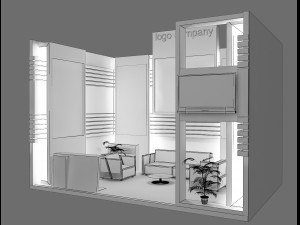 booth exhibition stand Modèle 3D