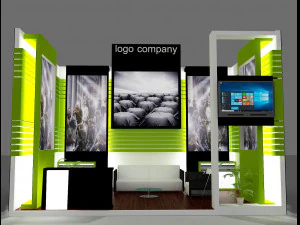 booth exhibition stand 3D Model