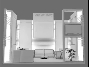 booth exhibition stand 3D Model