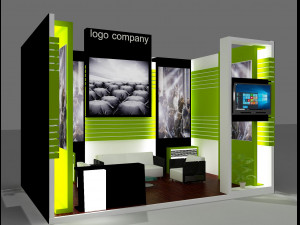 booth exhibition stand Modèle 3D