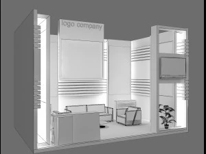 booth exhibition stand 3D Model