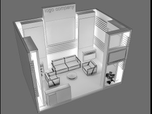 booth exhibition stand Modèle 3D