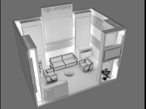 booth exhibition stand 3D Model