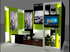 booth exhibition stand Modèle 3D