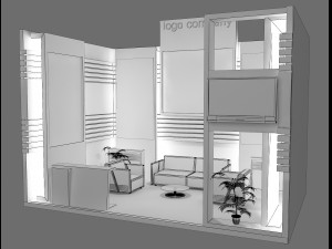 booth exhibition stand Modèle 3D