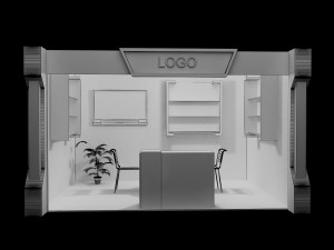booth exhibition stand 3Dモデル