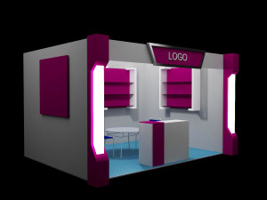 booth exhibition stand 3Dモデル