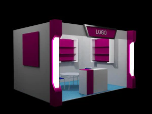 booth exhibition stand 3D Model