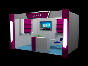 booth exhibition stand 3Dモデル
