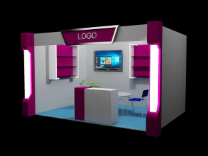 booth exhibition stand 3D Model