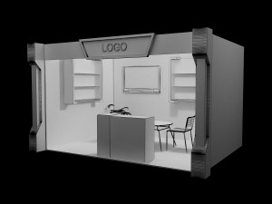 booth exhibition stand 3Dモデル